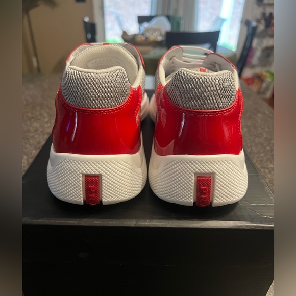 Prada American Cup Red Mens Us Mens Size 9 - Picture 7 of 13